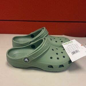 CROCS Kids Clog in Sage Green